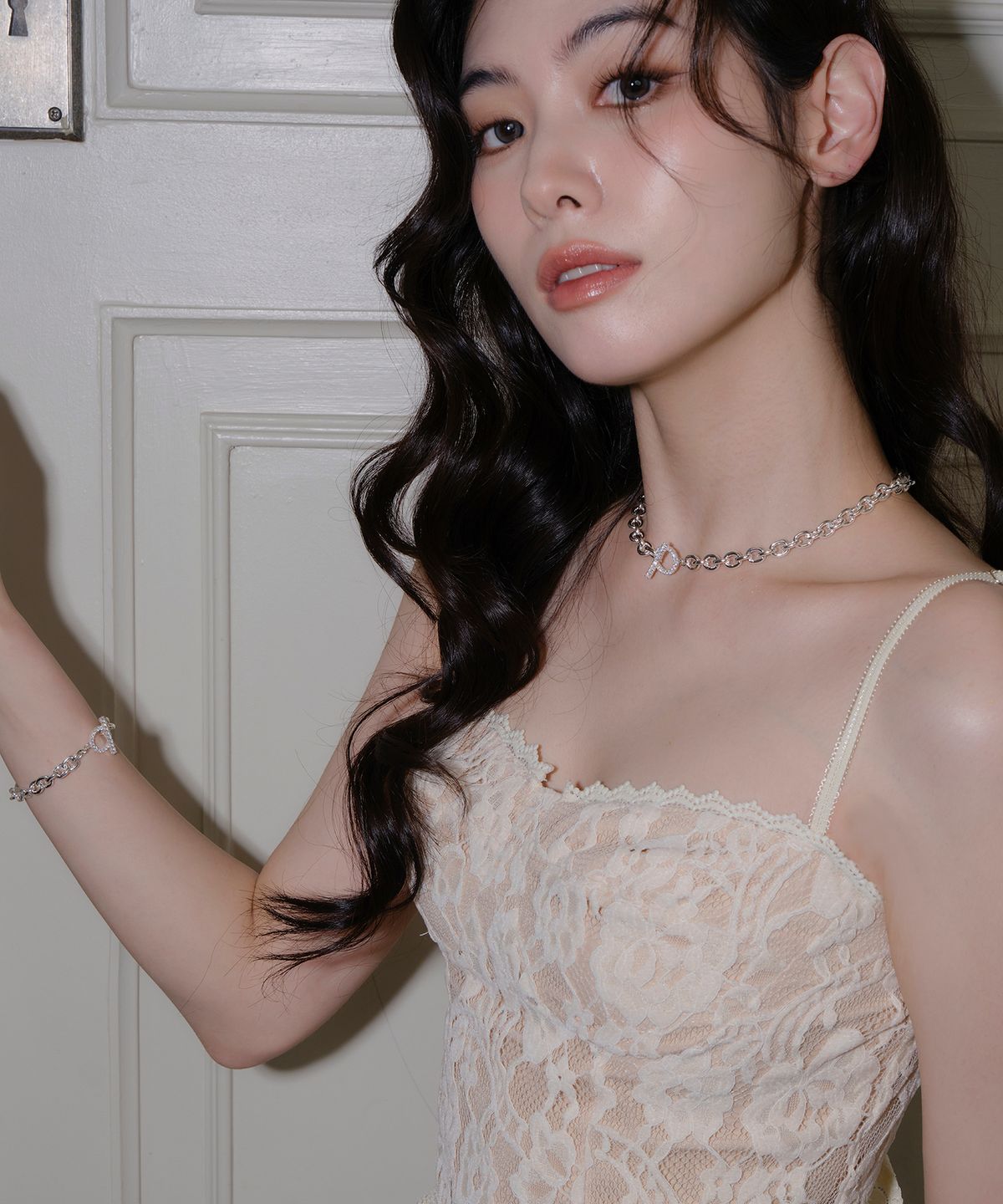 레브(REVE) Q 토글바 스털링체인 네크리스