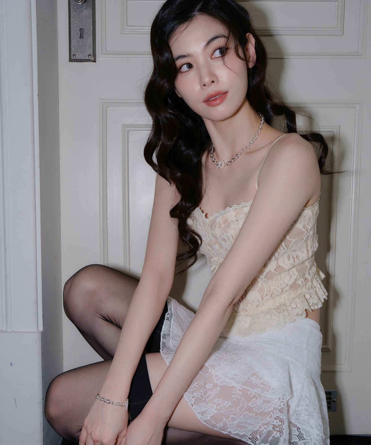 레브(REVE) Q 토글바 스털링체인 네크리스