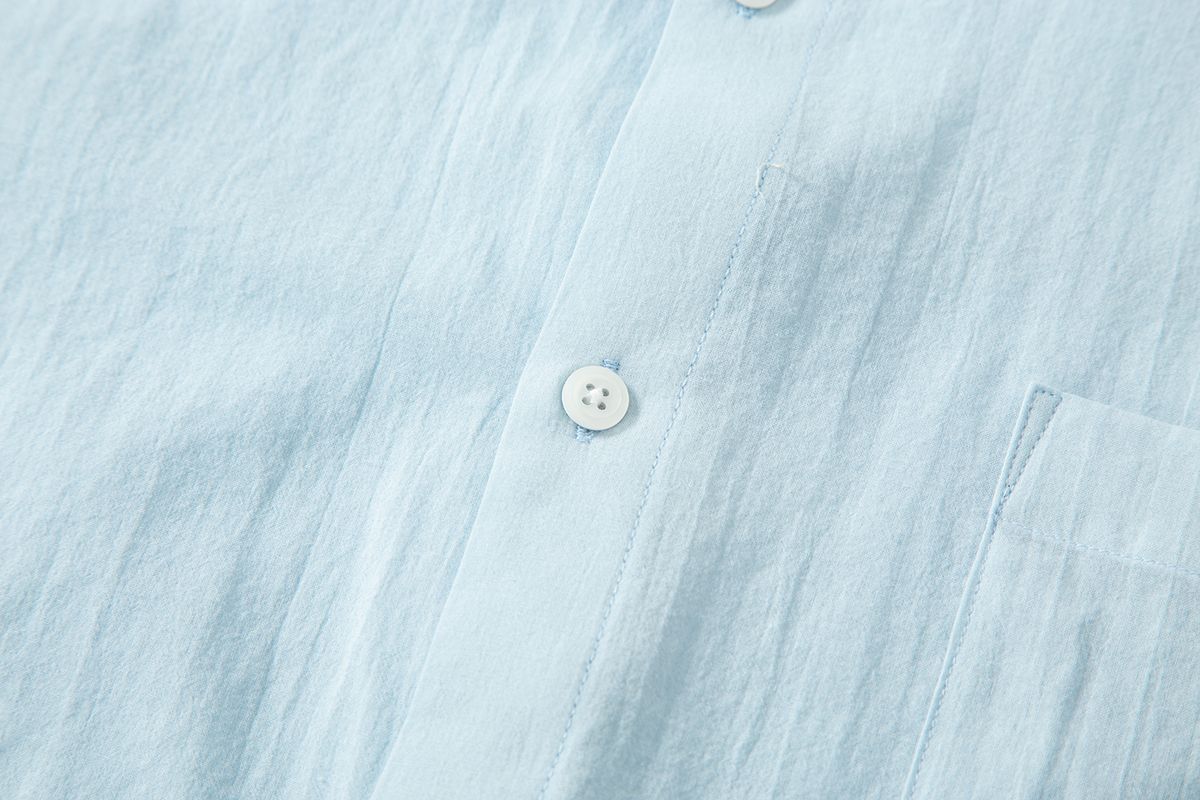 샐러드바구니(SALAD BAGUNI) Sheer cotton shirt - blue