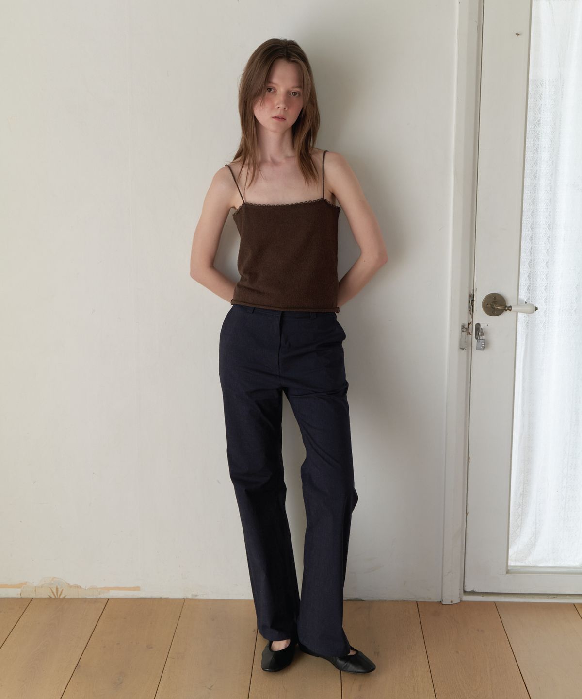 앤테(AENTE) Vintage boots cut pants - Navy