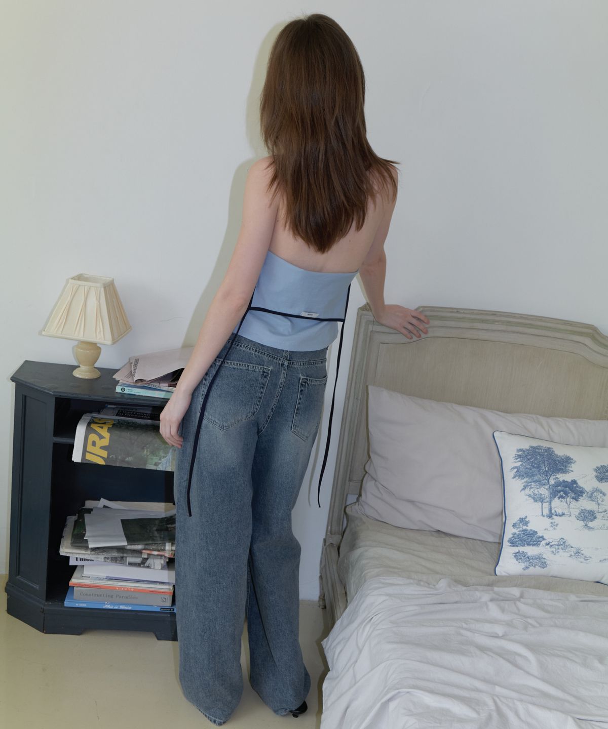 앤테(AENTE) Vintage washed wide denim
