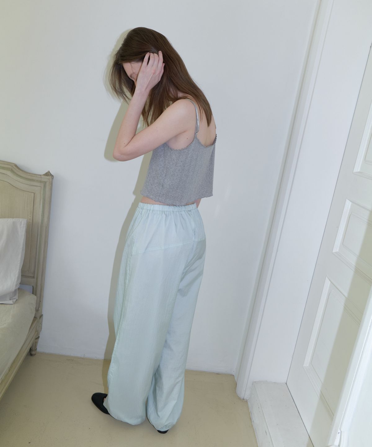 앤테(AENTE) Low rise banding pants - Mint
