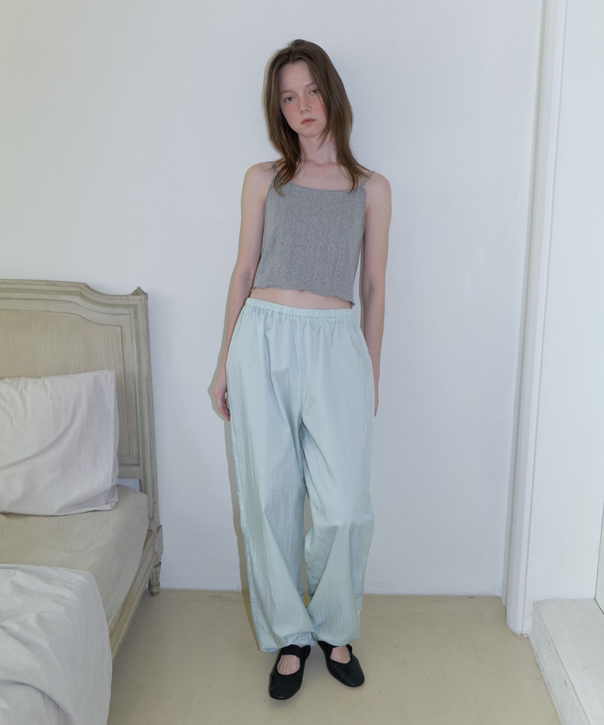 앤테(AENTE) Low rise banding pants - Mint
