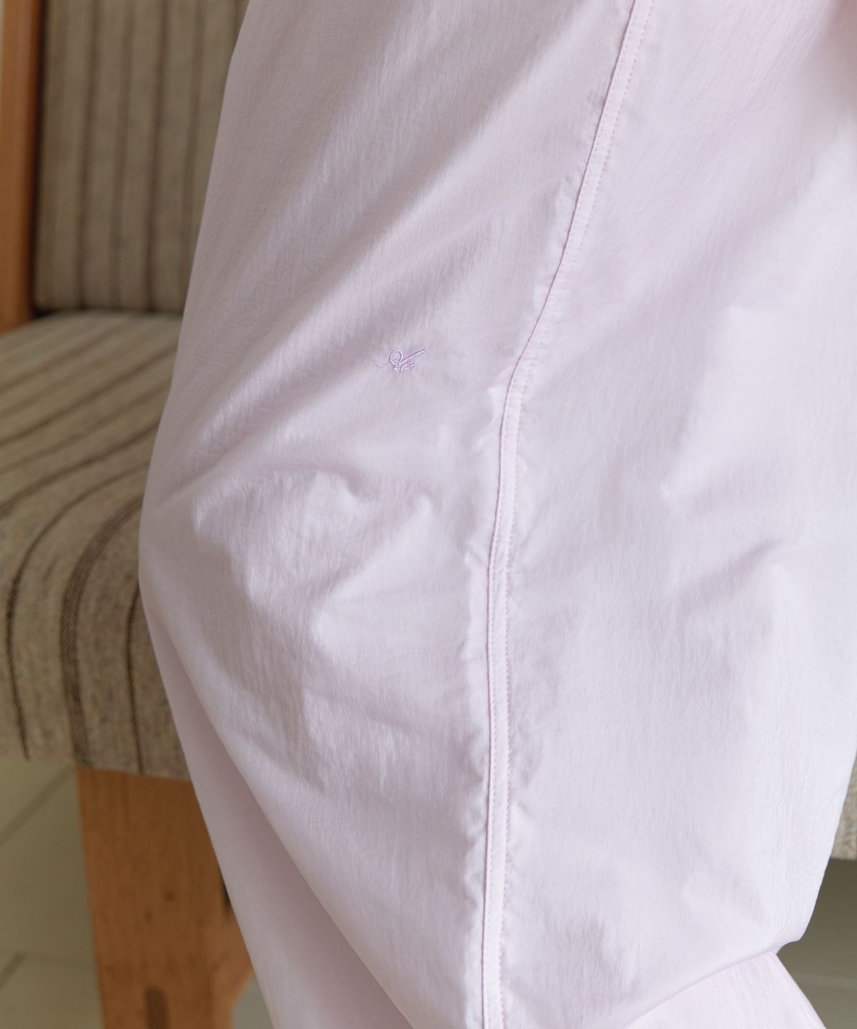 앤테(AENTE) Low rise banding pants - Pink