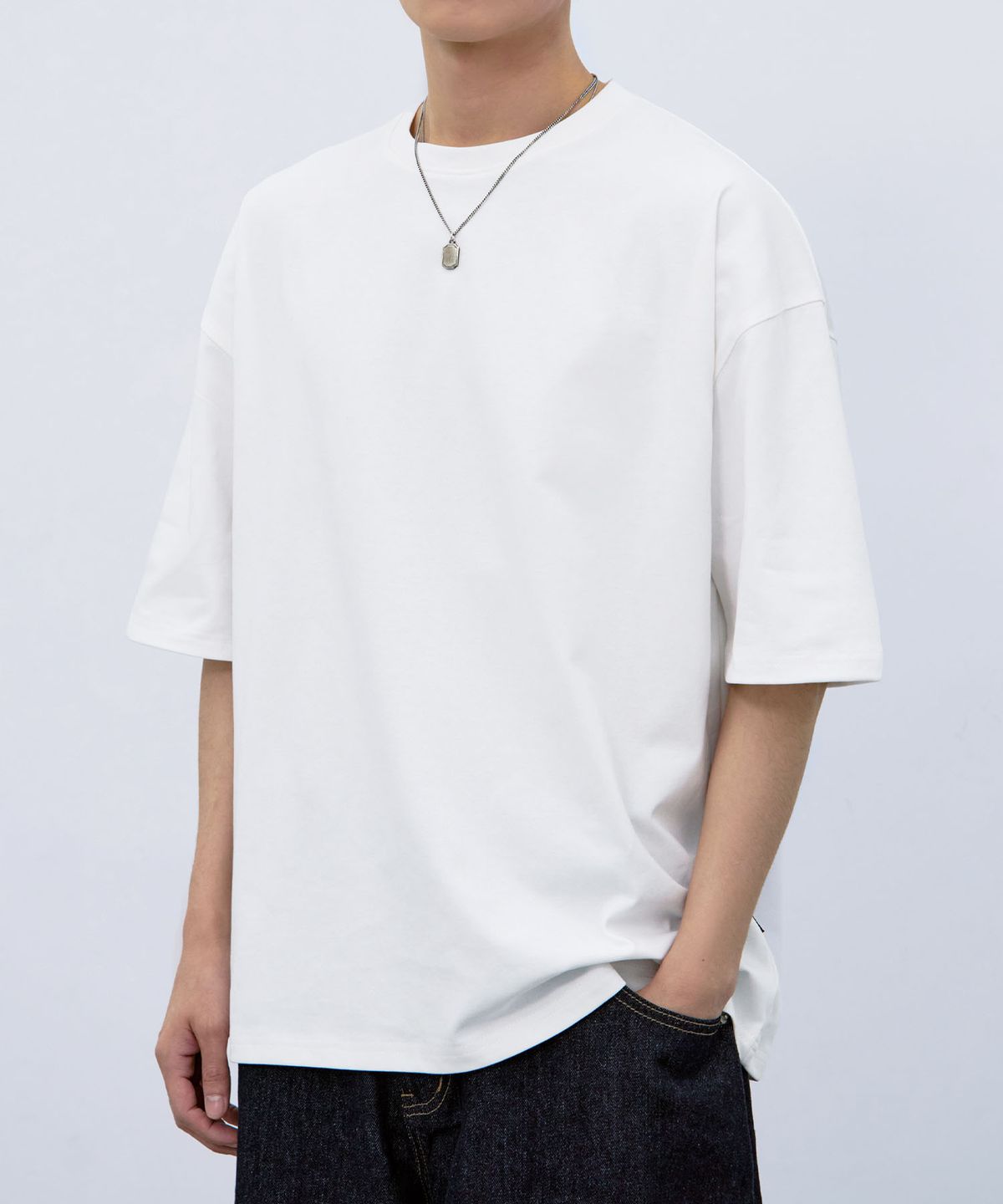 아테즈(ATEZ) [2PACK] 에센셜 헤비웨이트 오버핏 반팔티_2COLOR