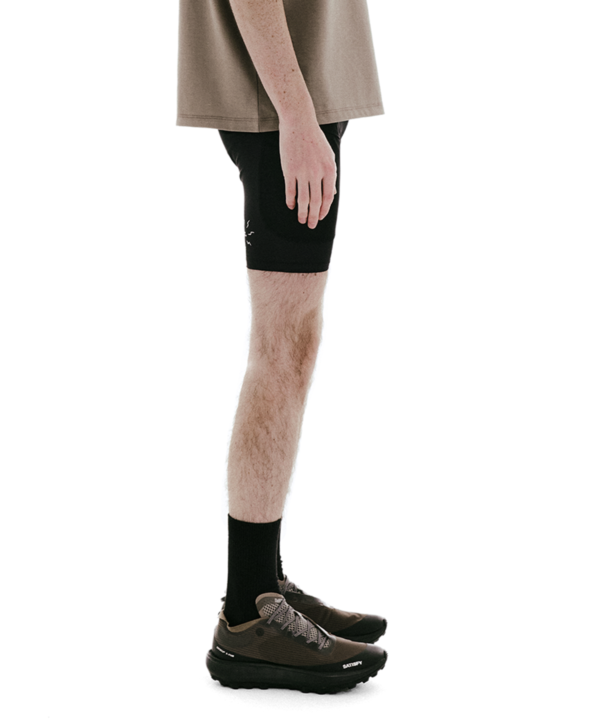콜드웜(COLDWARM) Trail Half Tights (Black)