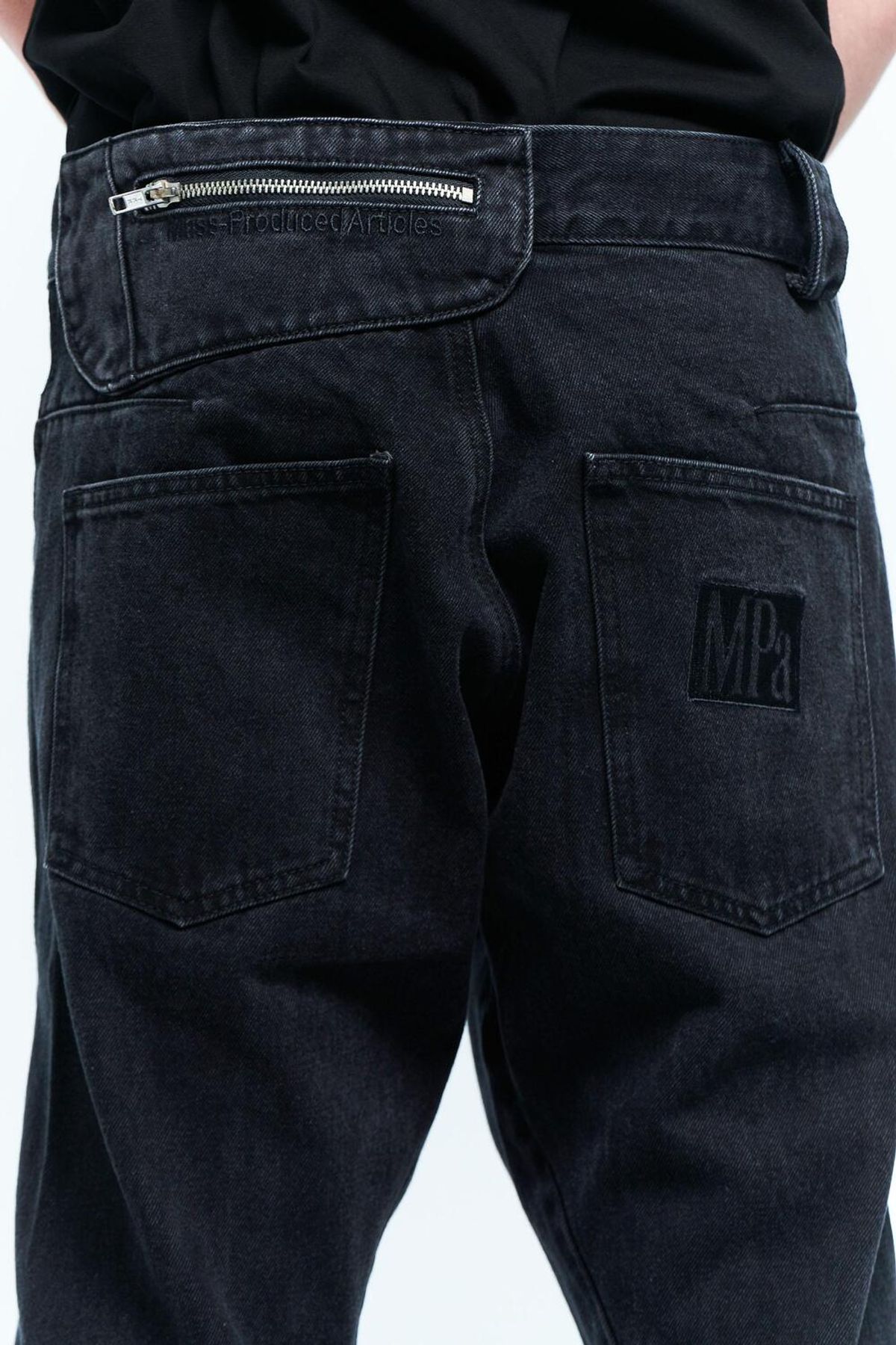플라스틱프로덕트(PLASTICPRODUCT) MPa DRIFT DENIM PANTS (BLACK)