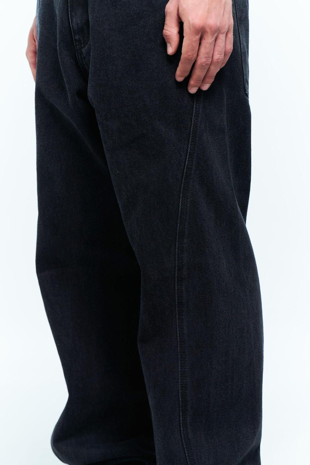 플라스틱프로덕트(PLASTICPRODUCT) MPa DRIFT DENIM PANTS (BLACK)
