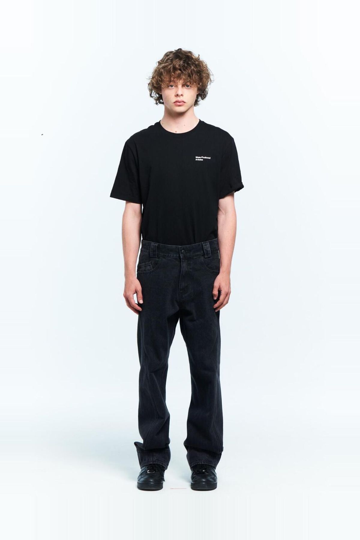 플라스틱프로덕트(PLASTICPRODUCT) MPa DRIFT DENIM PANTS (BLACK)