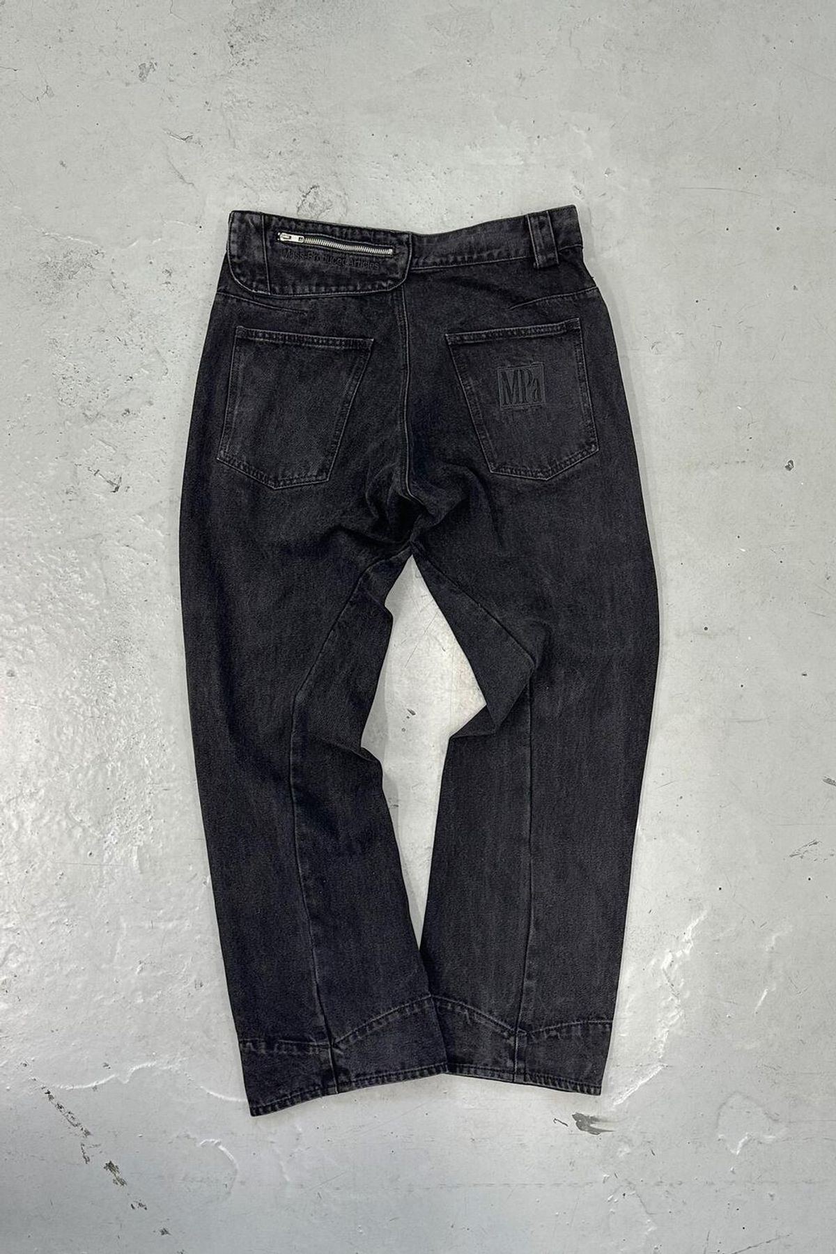 플라스틱프로덕트(PLASTICPRODUCT) MPa DRIFT DENIM PANTS (BLACK)