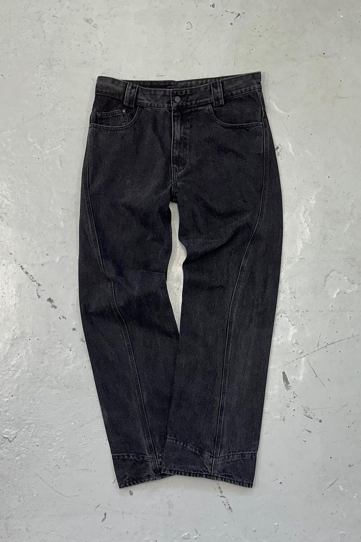 플라스틱프로덕트(PLASTICPRODUCT) MPa DRIFT DENIM PANTS (BLACK)