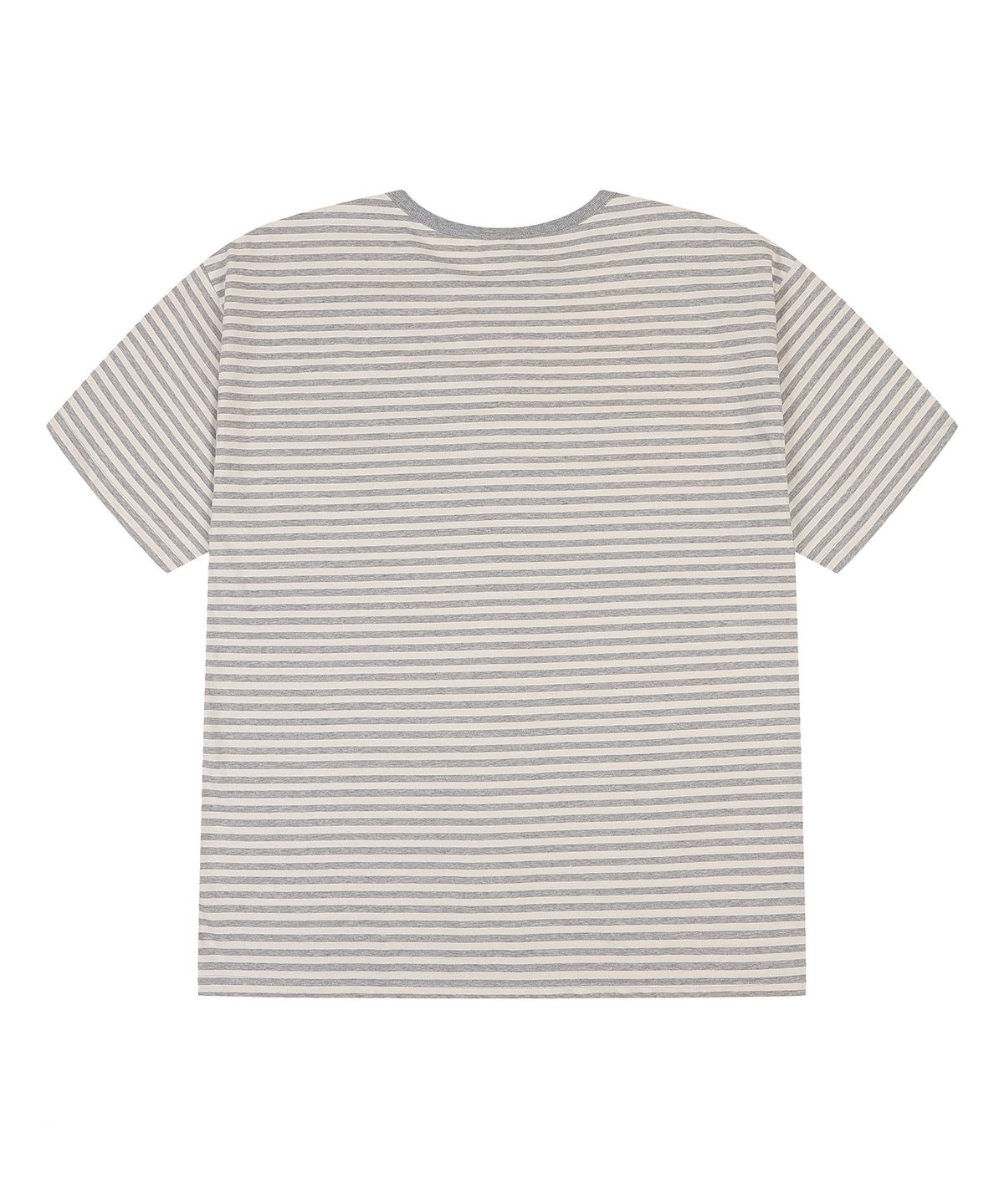 에이던엠(ADERNM) ADM STRIPE T-SHIRTS (WHITE/GRAY)