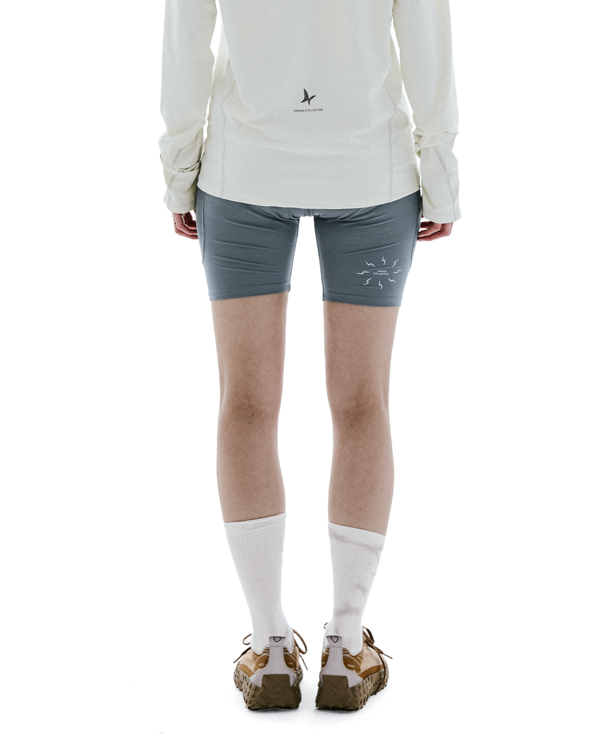 콜드웜(COLDWARM) Trail Half Tights (Grey) -Women-