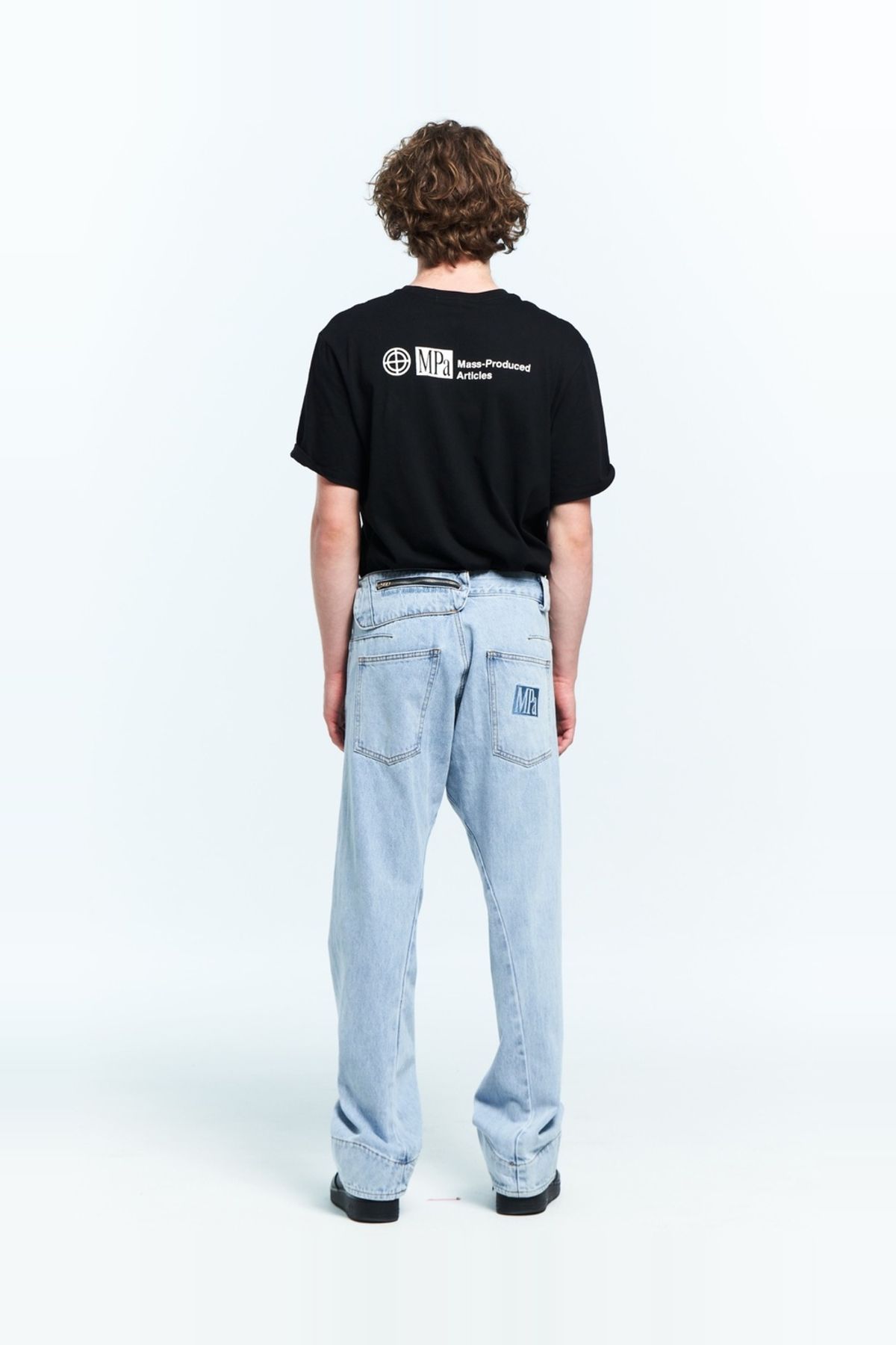 플라스틱프로덕트(PLASTICPRODUCT) MPa DRIFT DENIM PANTS (STEEL BLUE)