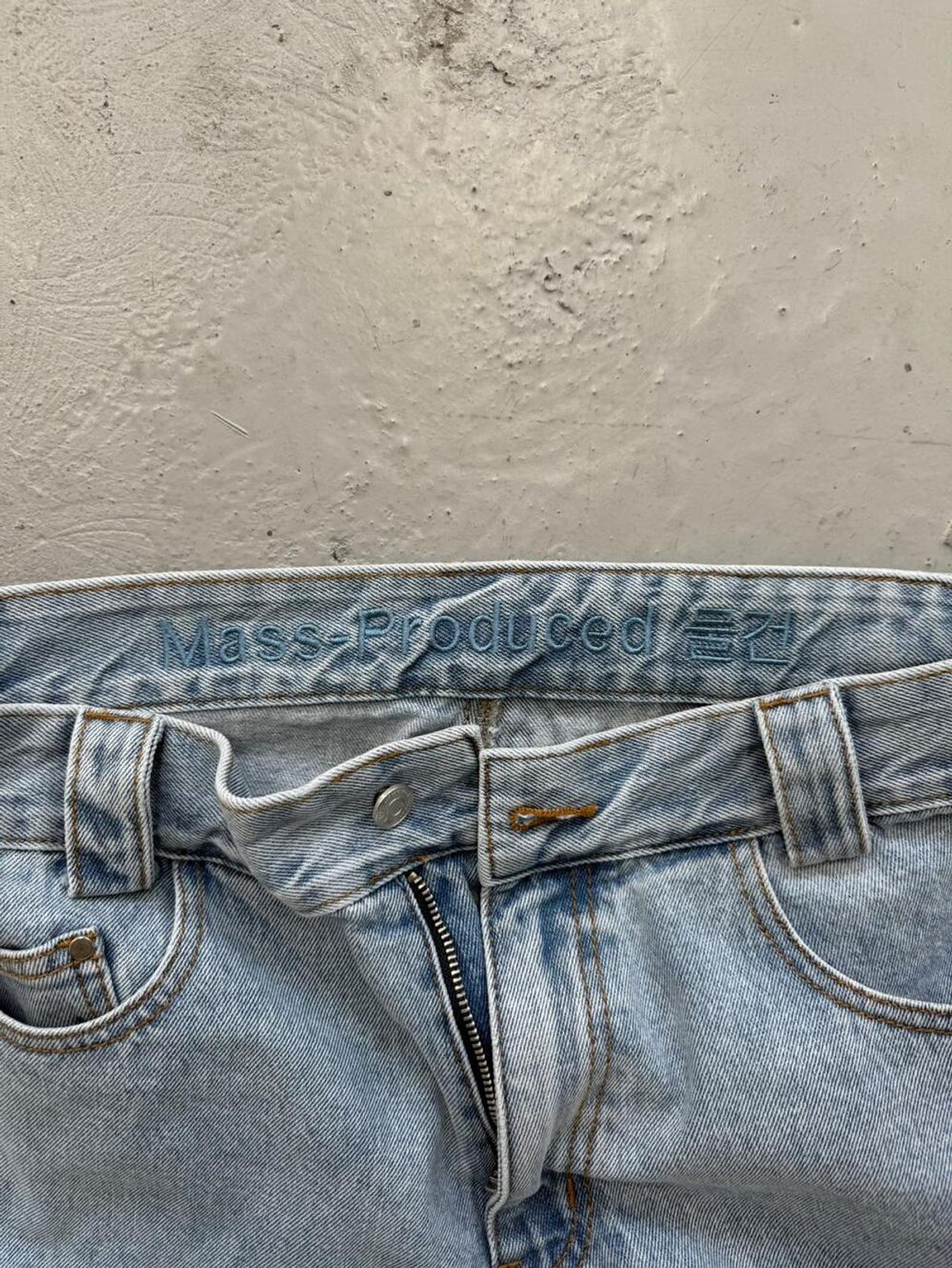 플라스틱프로덕트(PLASTICPRODUCT) MPa DRIFT DENIM PANTS (STEEL BLUE)