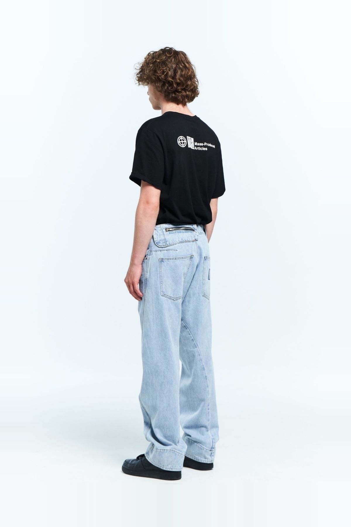 플라스틱프로덕트(PLASTICPRODUCT) MPa DRIFT DENIM PANTS (STEEL BLUE)