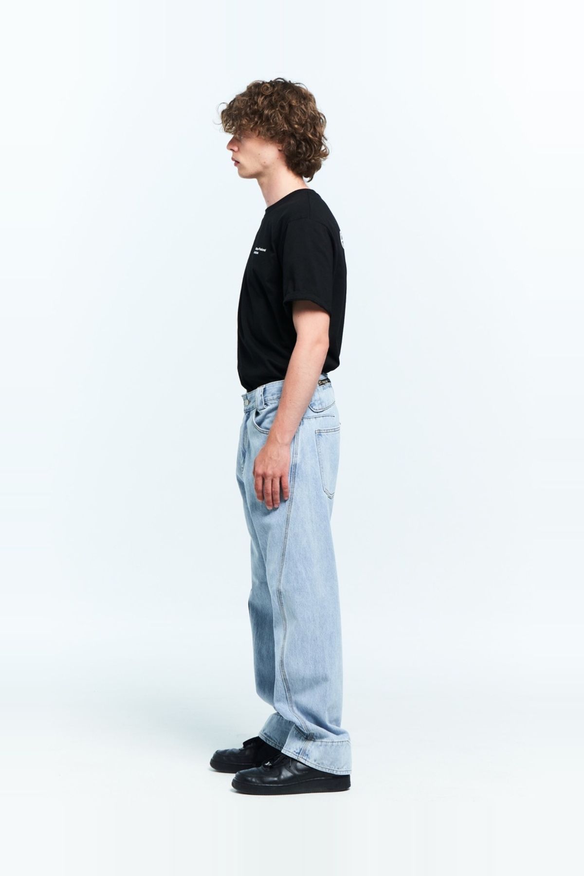 플라스틱프로덕트(PLASTICPRODUCT) MPa DRIFT DENIM PANTS (STEEL BLUE)