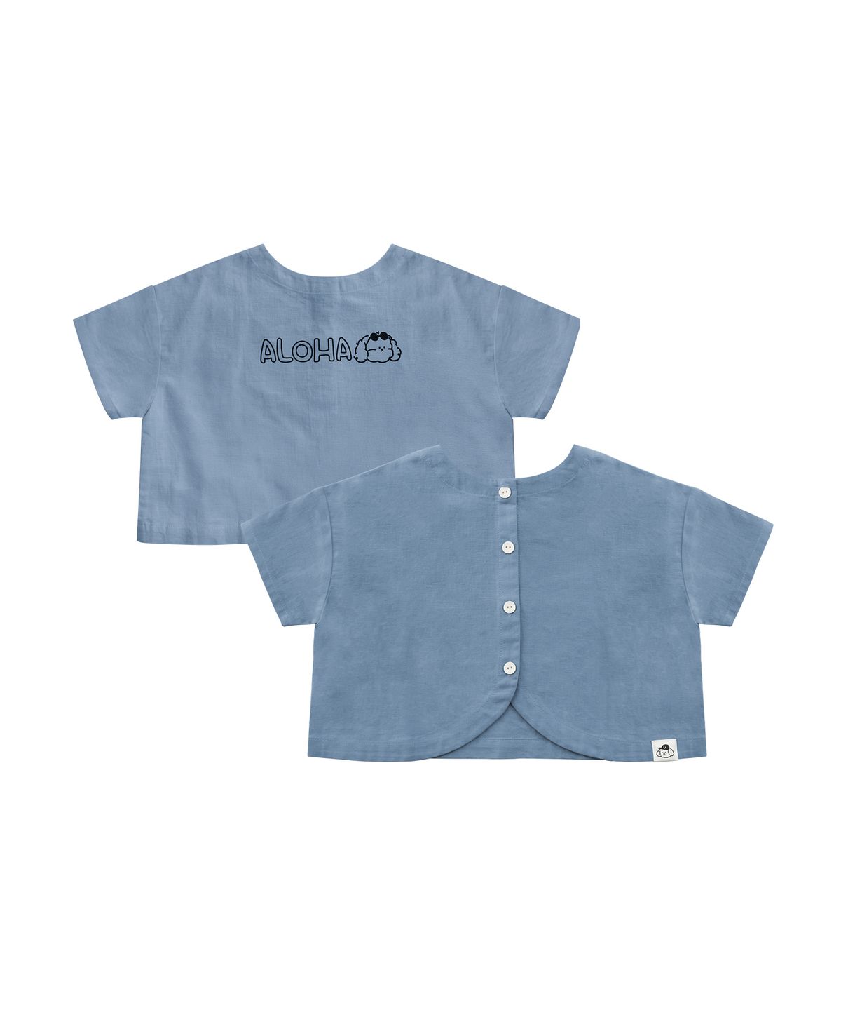 유비맘클로젯(UBMOM CLOSET) 린넨 양면 가디건 블루 C2HQ7201-BL