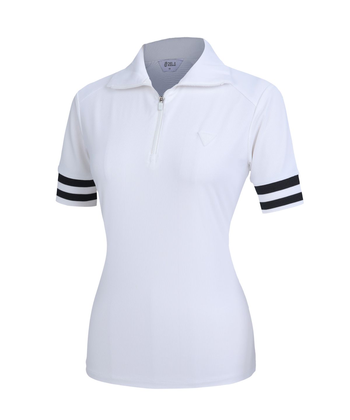 투엘라(2ELA) 리브라인 여성 폴로 하프집업 반팔 티셔츠 4 Colors