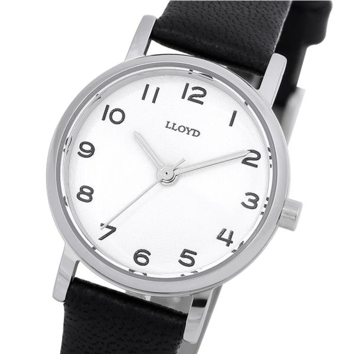 로이드(LLOYD) 베이직 블랙 원형 가죽시계 LL2G19925A