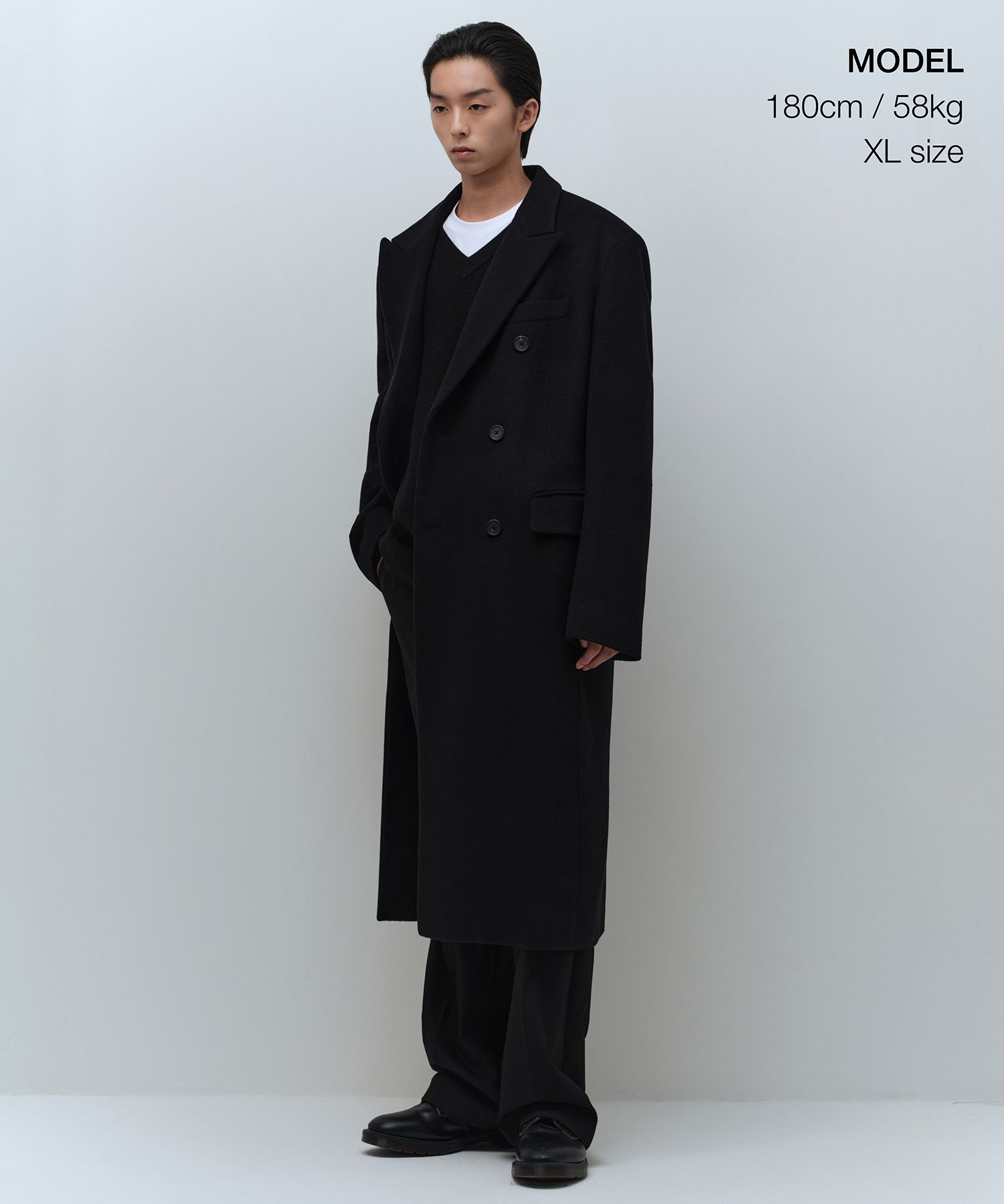 MUSINSA公式 | MUSINSA STANDARD カシミヤブレンドマスキュリンダブル