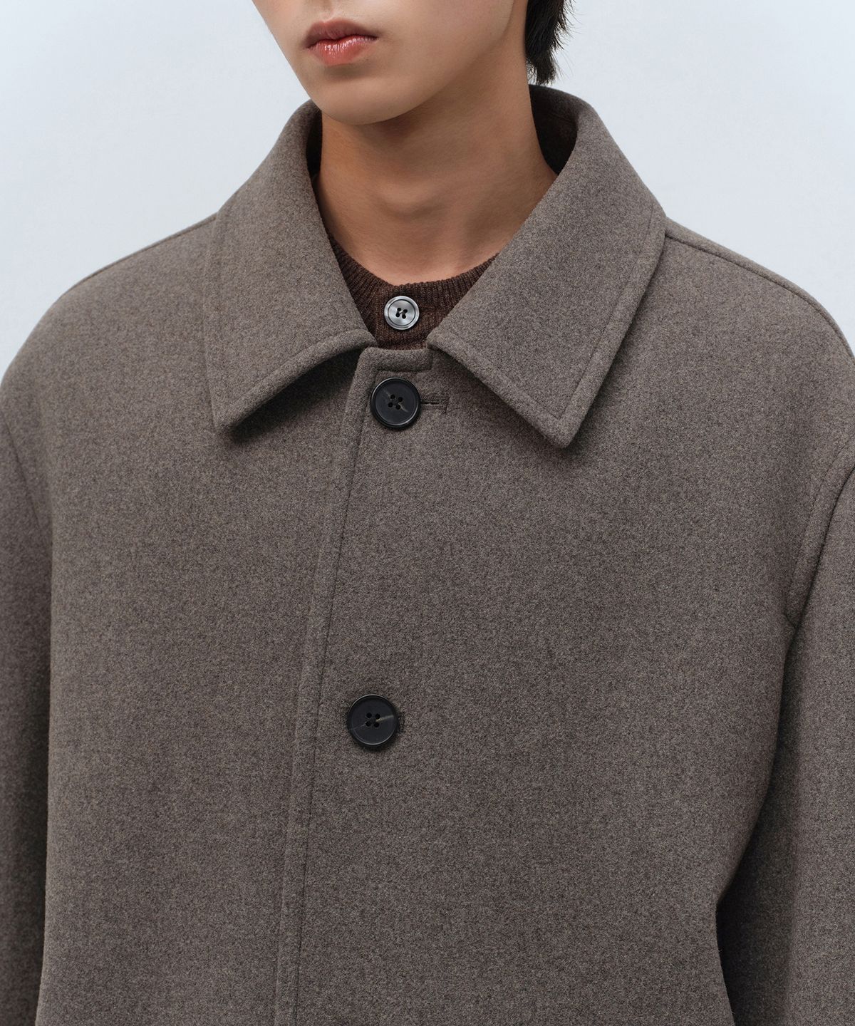 무신사 스탠다드(MUSINSA STANDARD) 데일리 하프 발마칸 코트 [토프]
