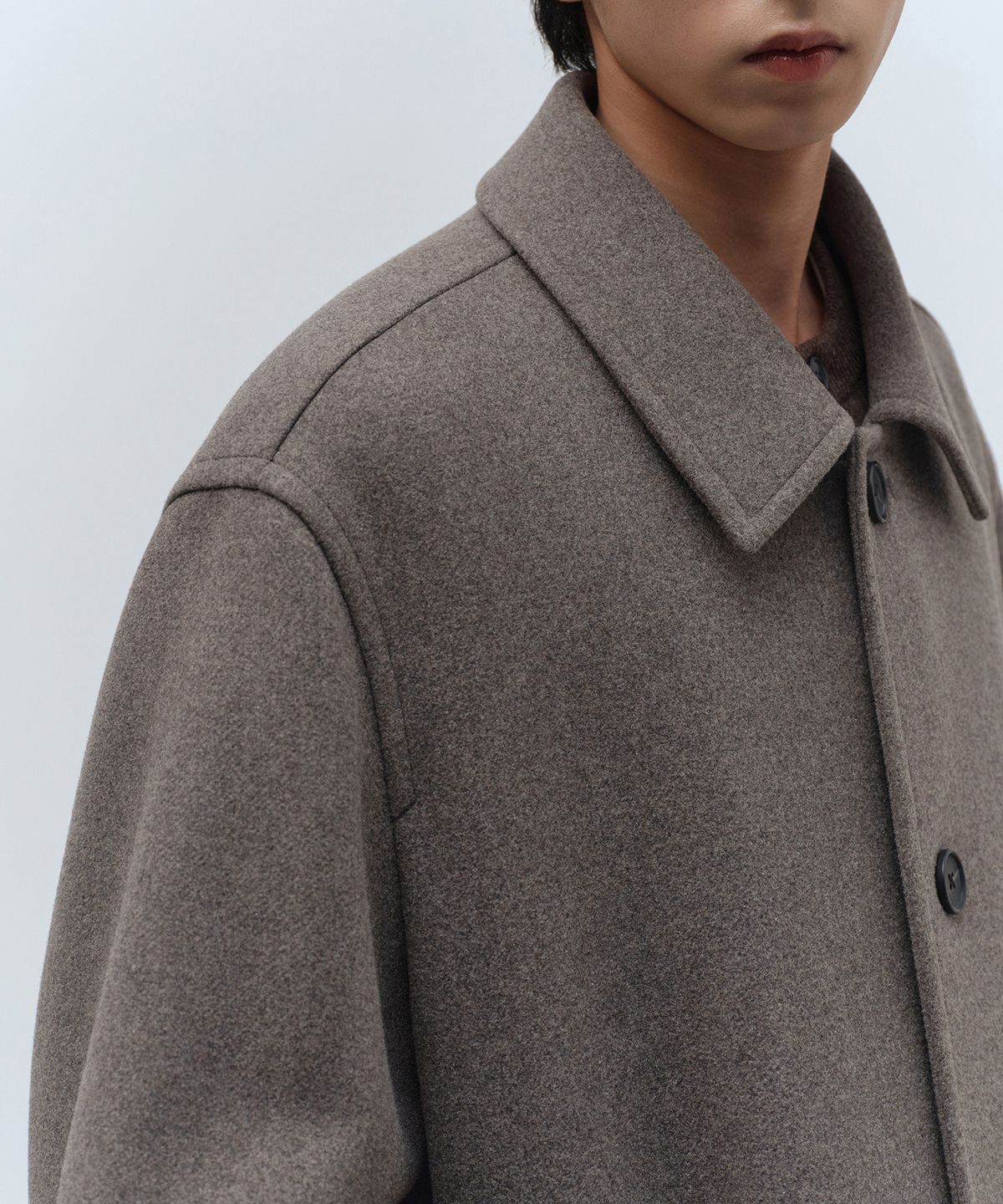 무신사 스탠다드(MUSINSA STANDARD) 데일리 하프 발마칸 코트 [토프]