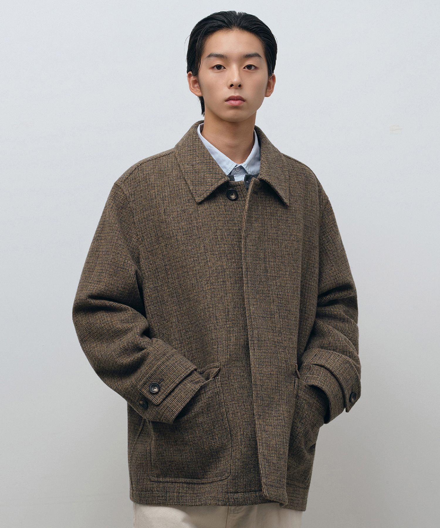 MUSINSA公式 | MUSINSA STANDARD ウールブレンドツイードオーバー