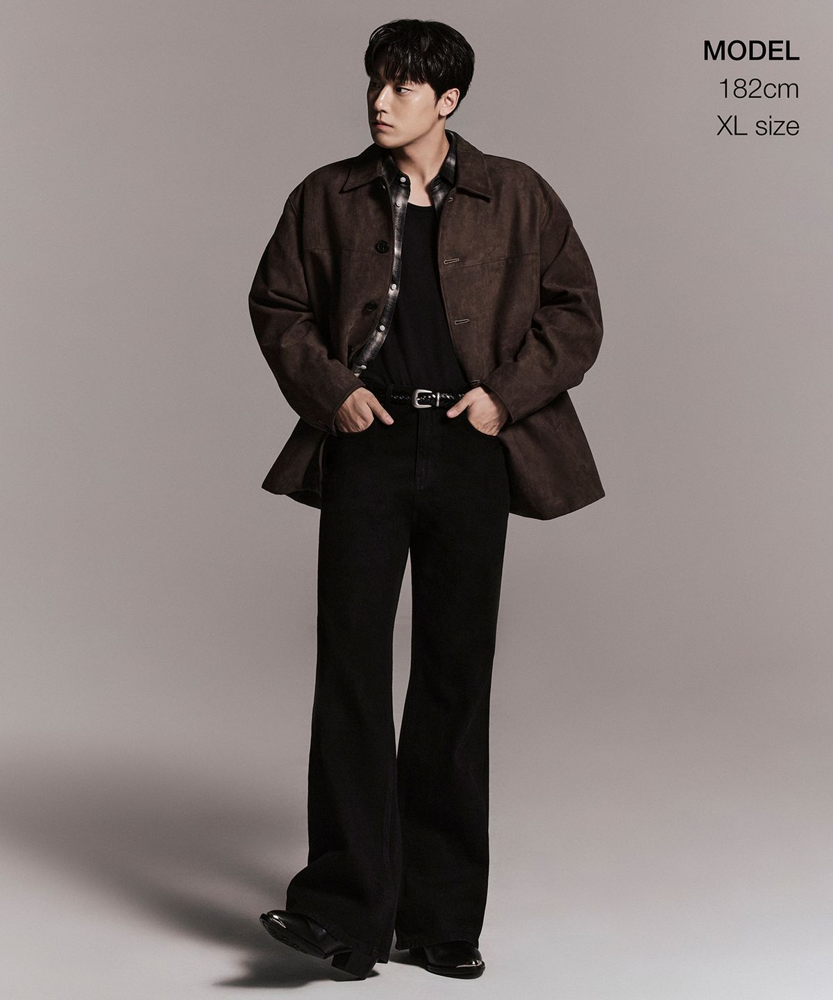 무신사 스탠다드(MUSINSA STANDARD) 신세틱 스웨이드 카코트 [브라운]