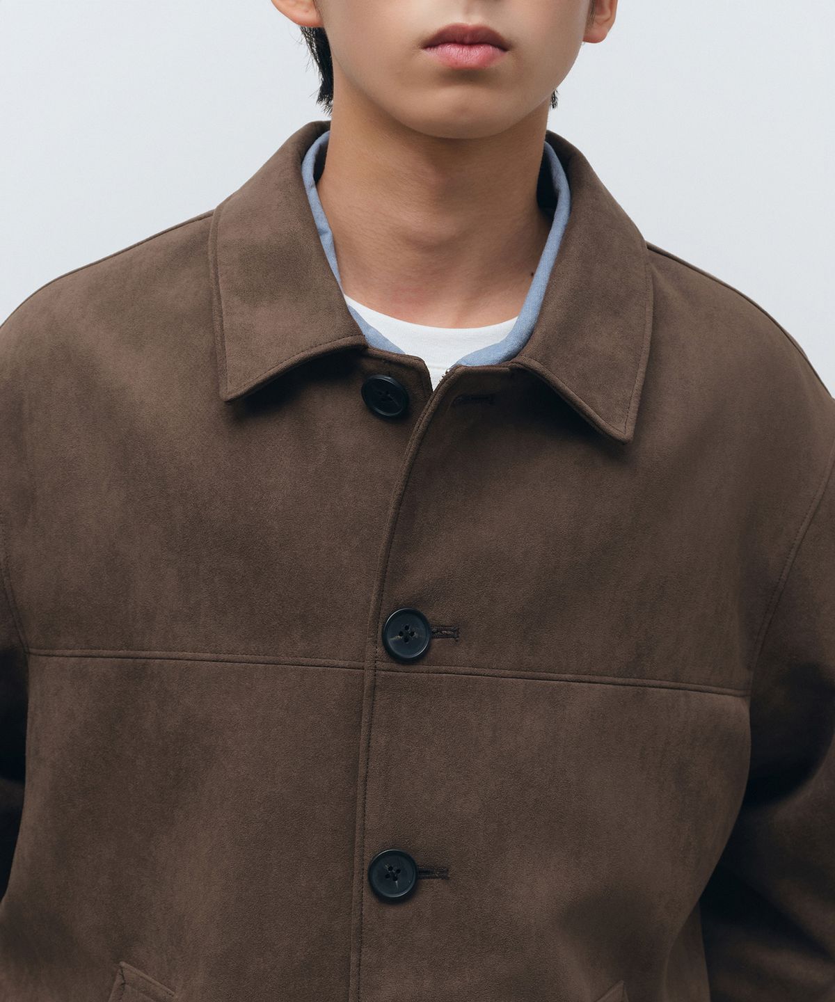무신사 스탠다드(MUSINSA STANDARD) 신세틱 스웨이드 카코트 [브라운]
