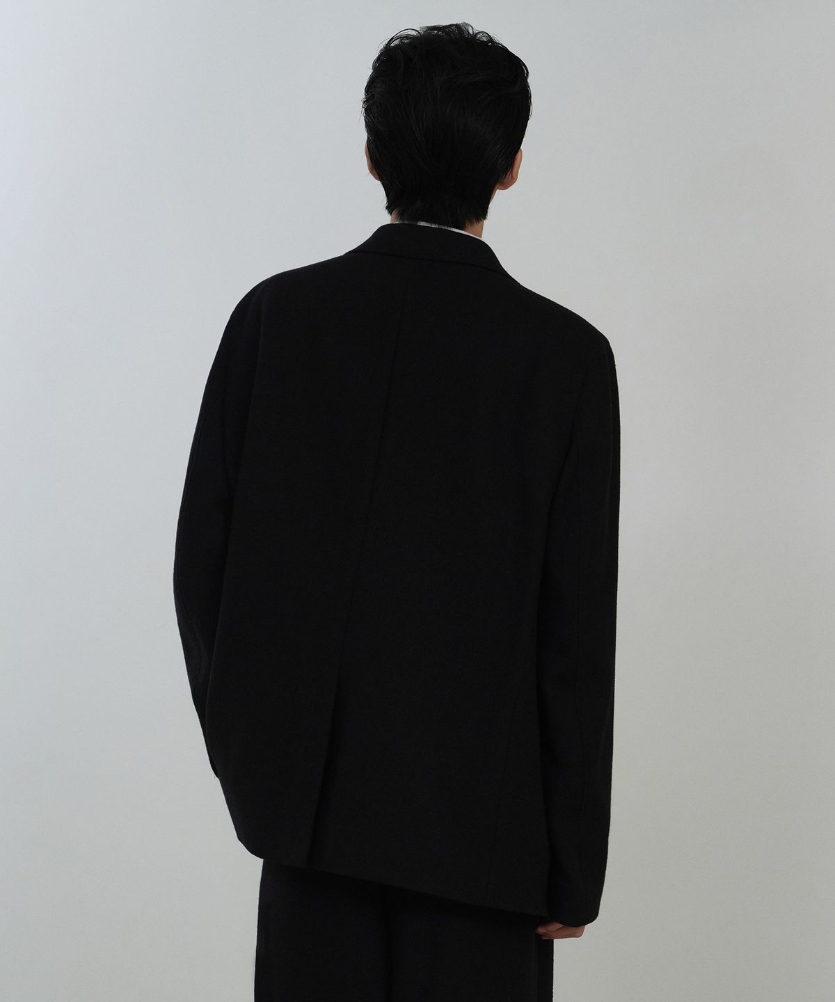 무신사 스탠다드(MUSINSA STANDARD) 울 블렌드 트래디셔널 아웃 포켓 블레이저 [블랙]