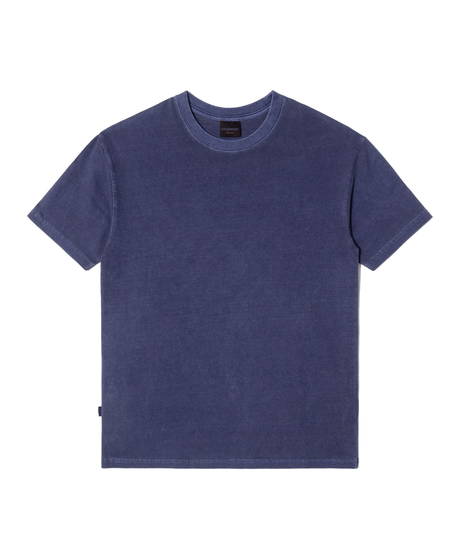 MUSINSA | QT8 GARMENTS OC Pigment Plain Tee (Navy)