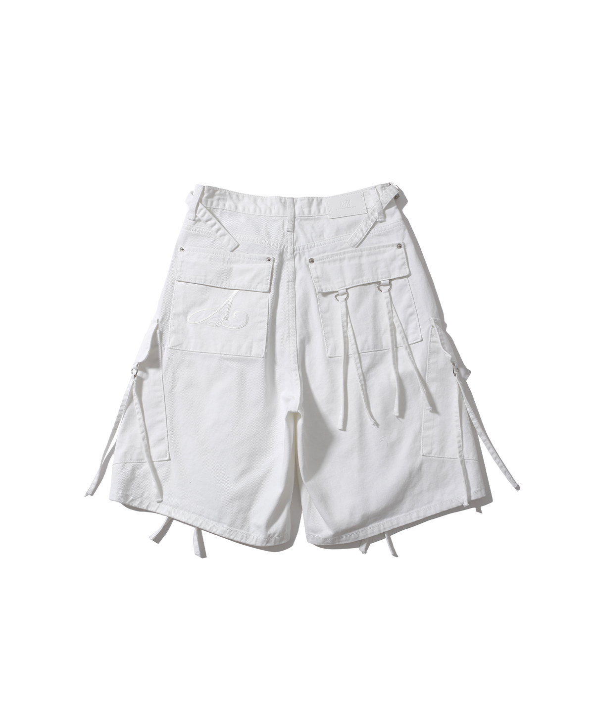 어니브(ANIV) CARGO WIDE BERMUDA PANTS WHITE