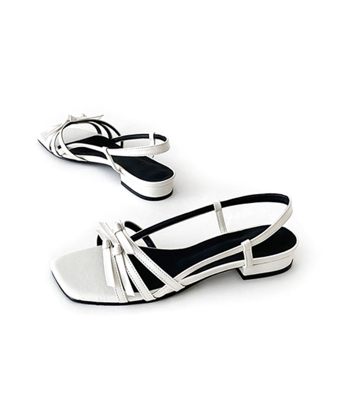 오드리(ODR) 셰리 스트랩 샌들_white 2/3/4/5cm ODRD24055