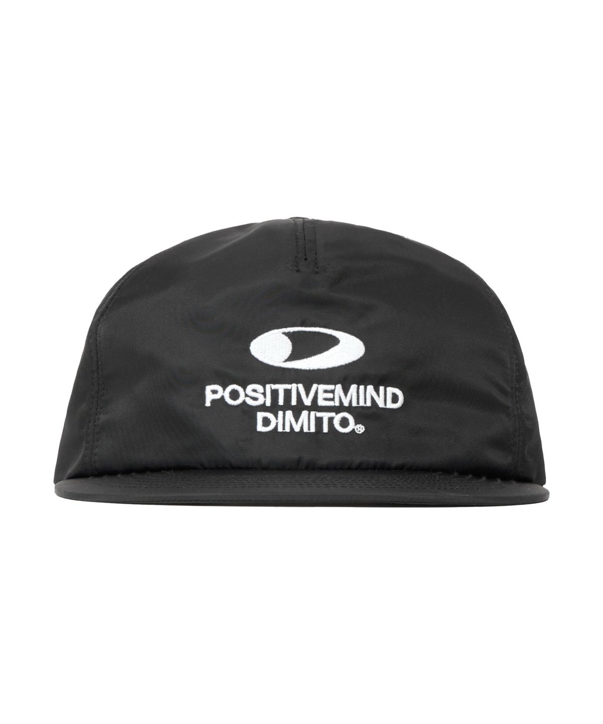 디미토(DIMITO) CIRCLE LOGO SATIN TRUCKER CAP BLACK
