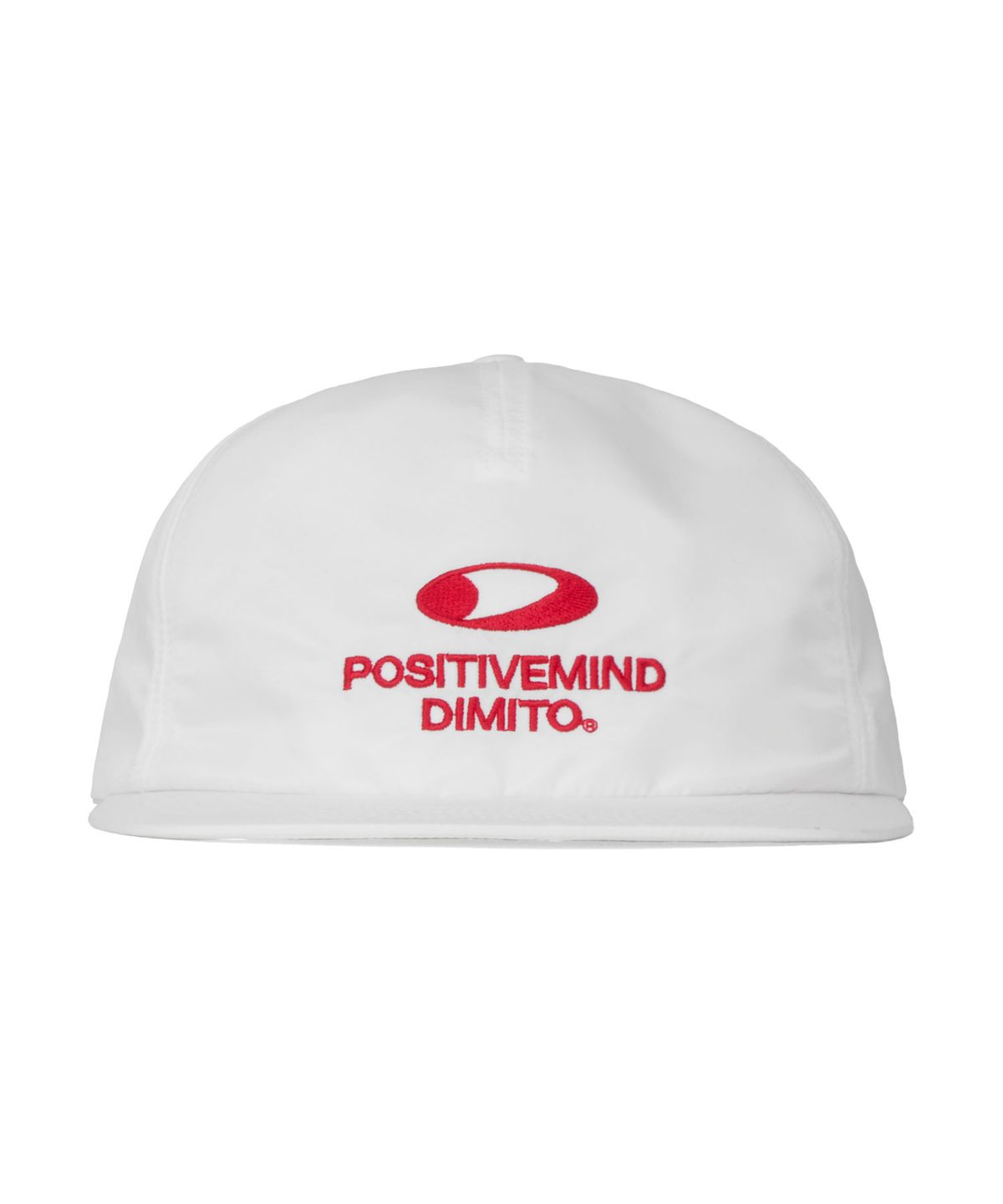 디미토(DIMITO) CIRCLE LOGO SATIN TRUCKER CAP OFF WHITE