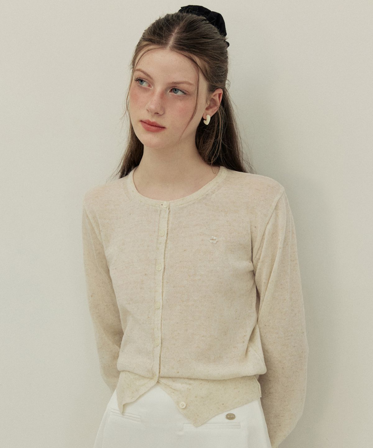 어다울(ADAUL) Summer light round neck cardigan - 5color