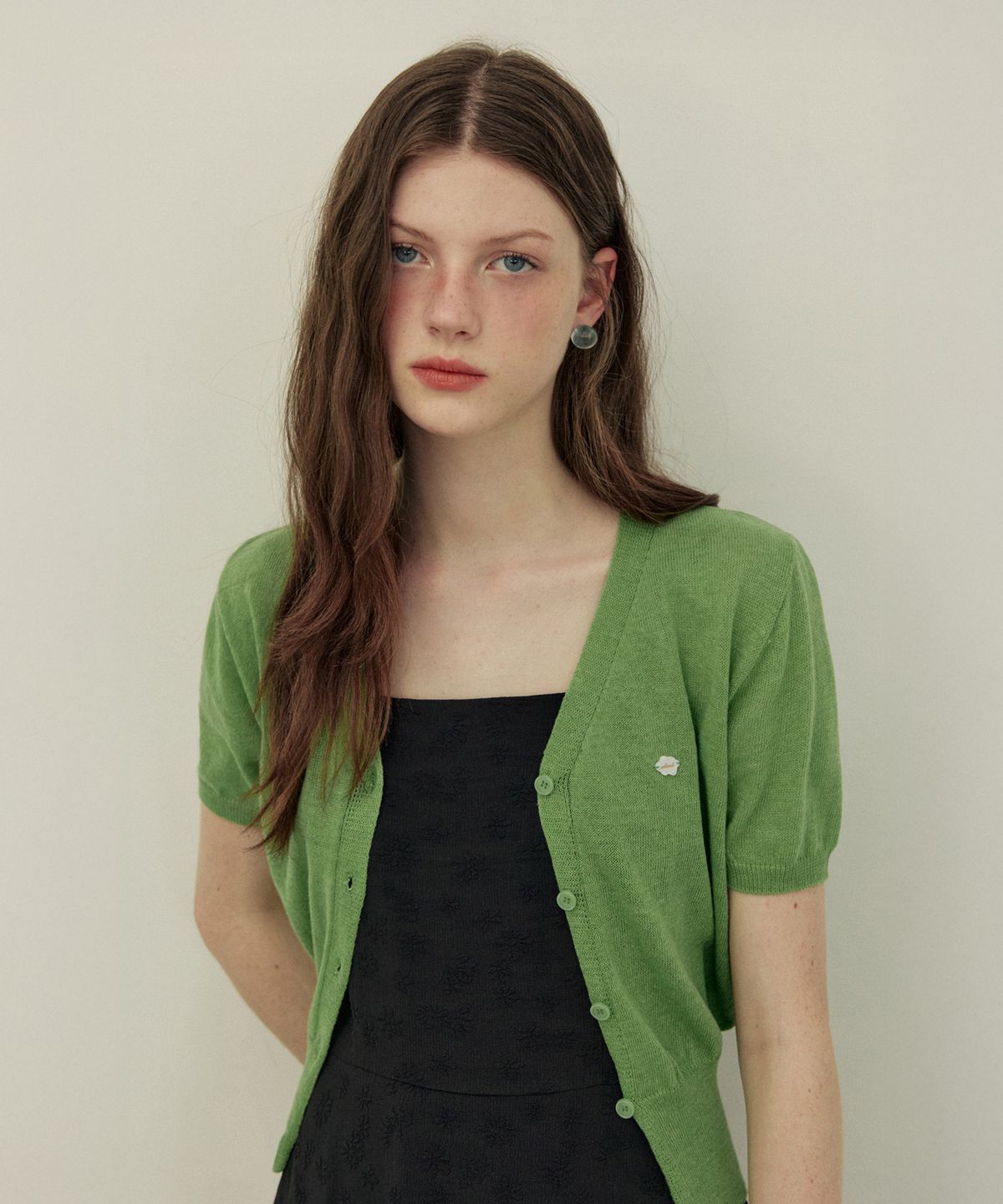 어다울(ADAUL) Summer light v neck half sleeve cardigan - 6color