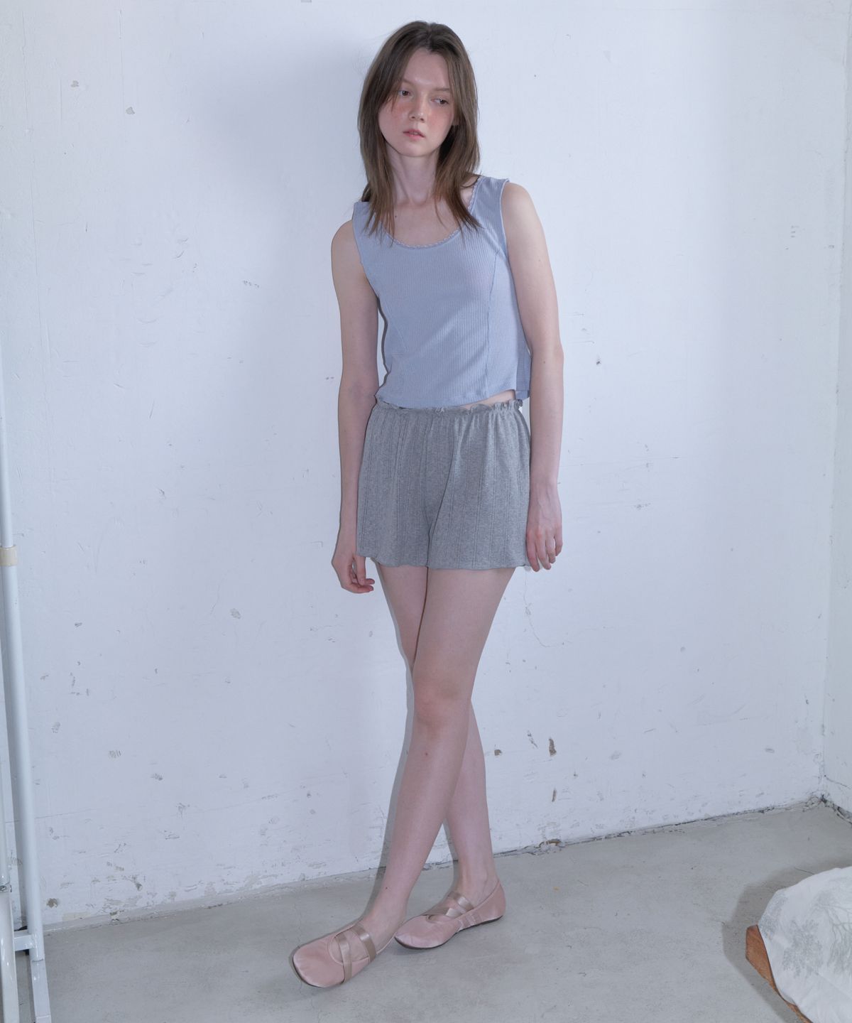 앤테(AENTE) Jacquard banding shorts - Gray