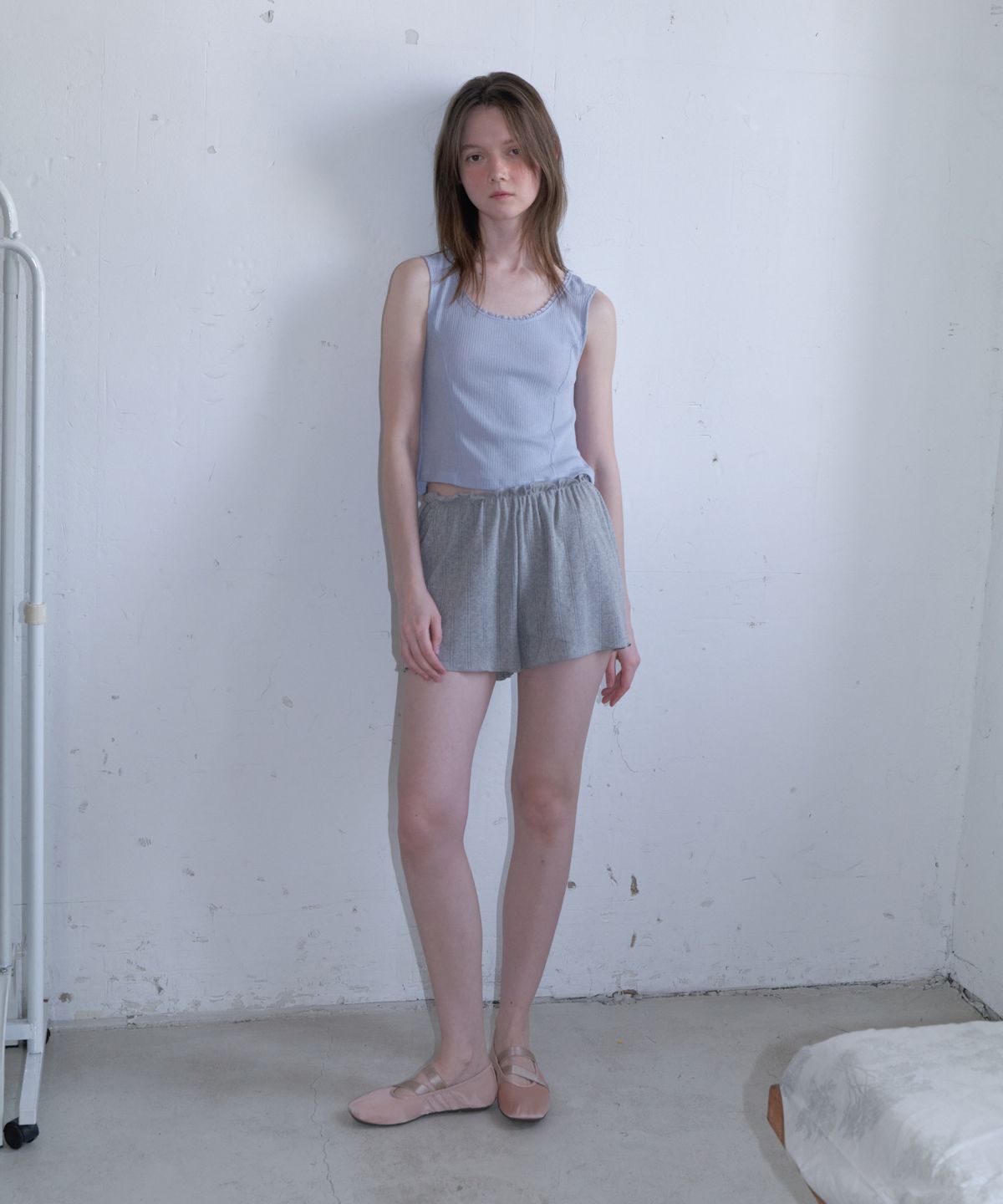 앤테(AENTE) Jacquard banding shorts - Gray