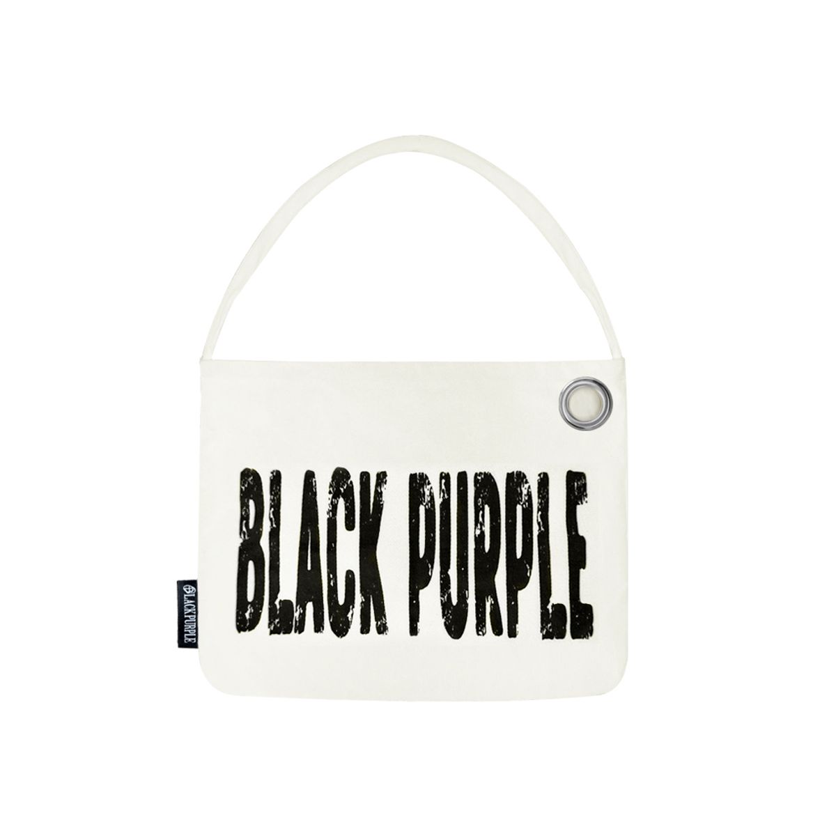 블랙 퍼플(BLACK PURPLE) 미니 캔버스 프린팅 에코백 Mini Canvas Printed Eco Bag_8 colors