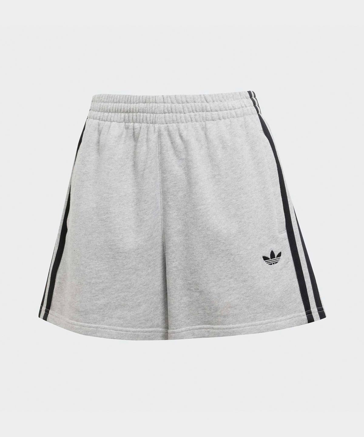 아디다스(ADIDAS) 3-스트라이프 숏 팬츠 프렌치 테리 - 그레이:블랙 / JW7399