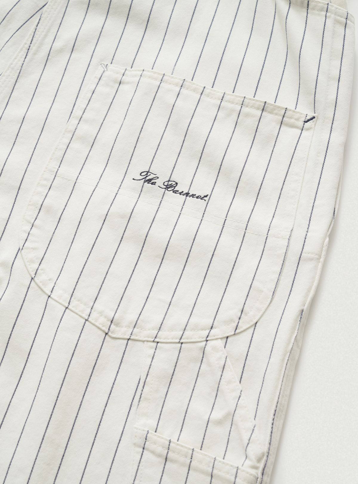 더바넷(THEBARNNET) Hickory Striped Denim Overall_White