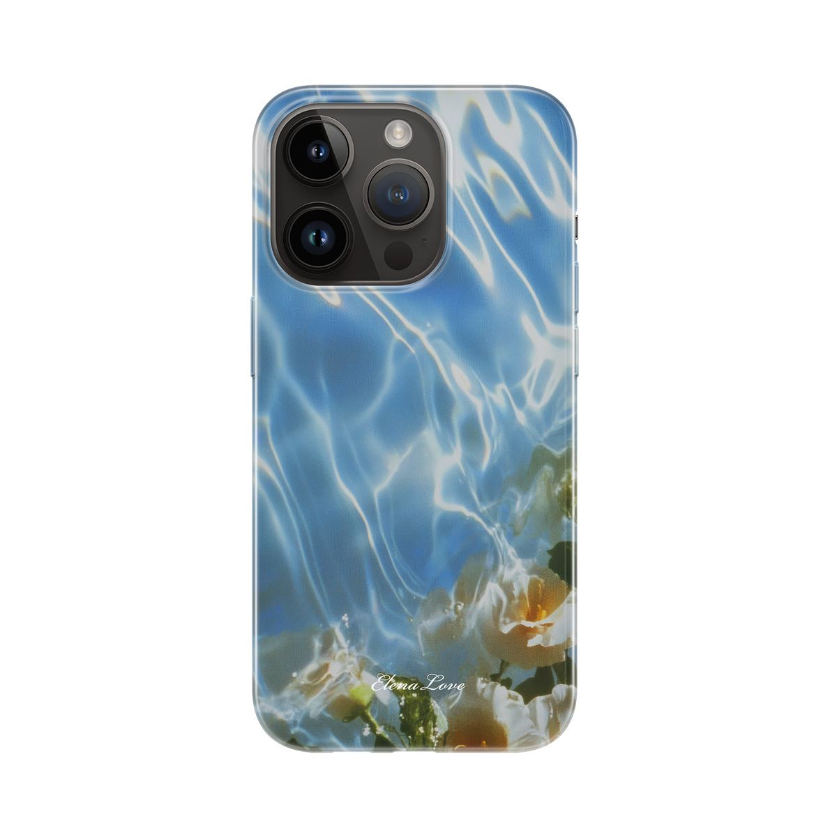 엘레나 러브(ELENALOVE) [Clear case] A garden in a wave 클리어케이스