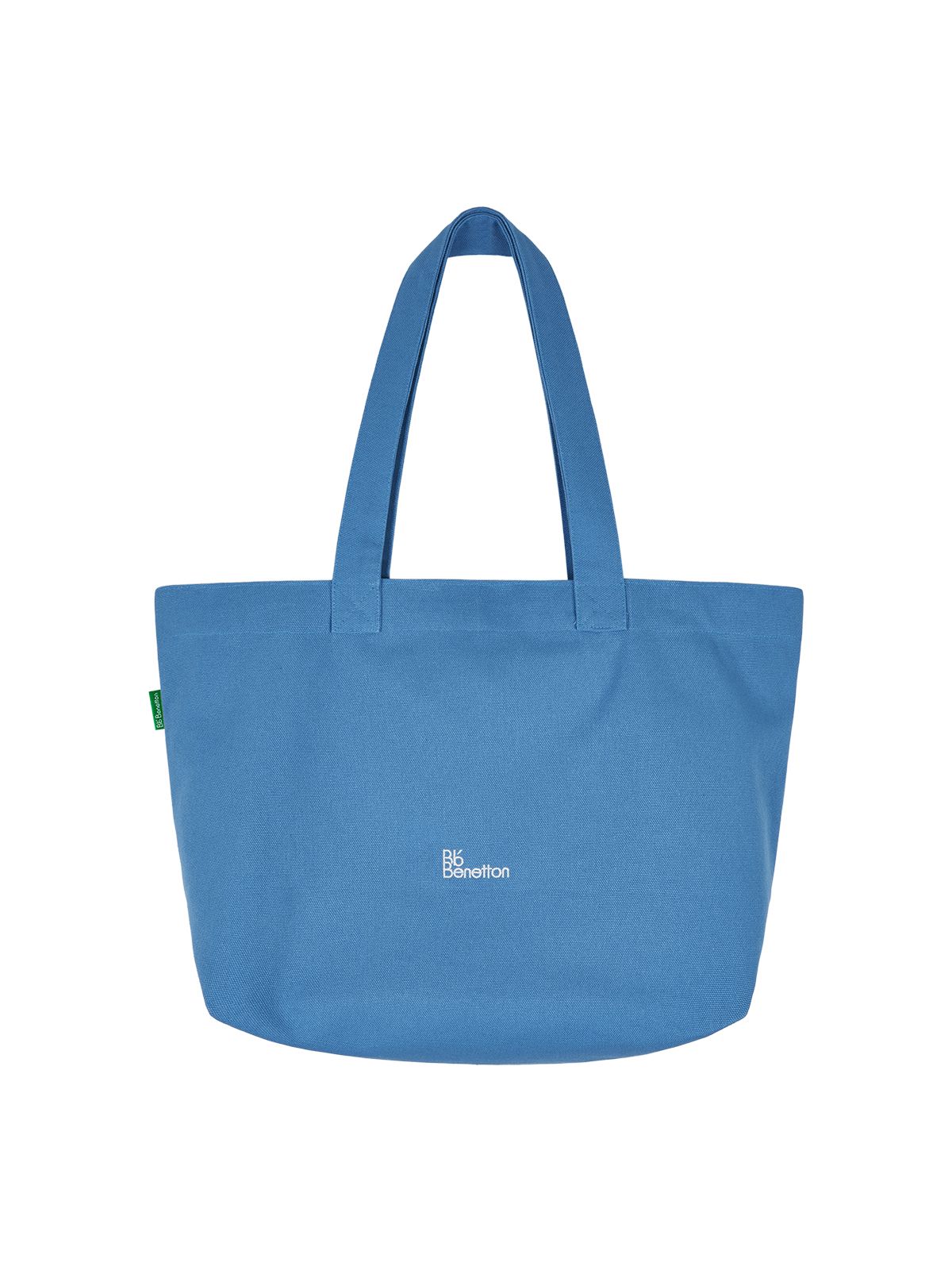 비플랫 베네통(Bb' BENETTON) 컬러 타이포 에코백 (Blue)