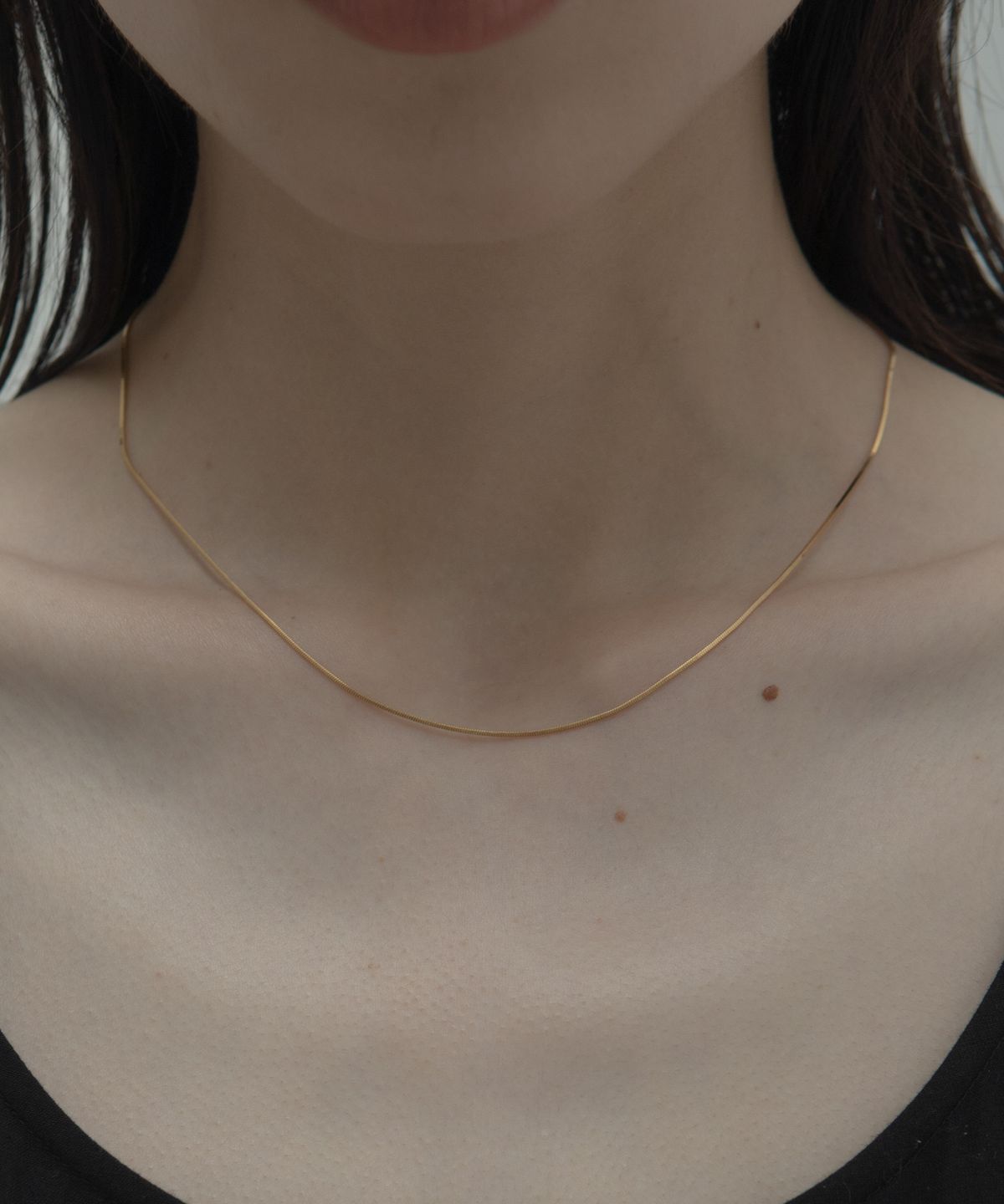 노비스도쿄(NOVICE TOKYO) 슬림 스네이크 체인 목걸이 Thin Snake Chain Necklace [Silver925](2 Size)/ Gold