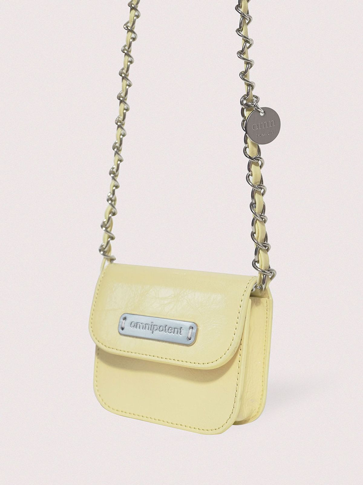옴니포턴트(OMNIPOTENT) [Leather chain ver.] pin wallet bag _Butter