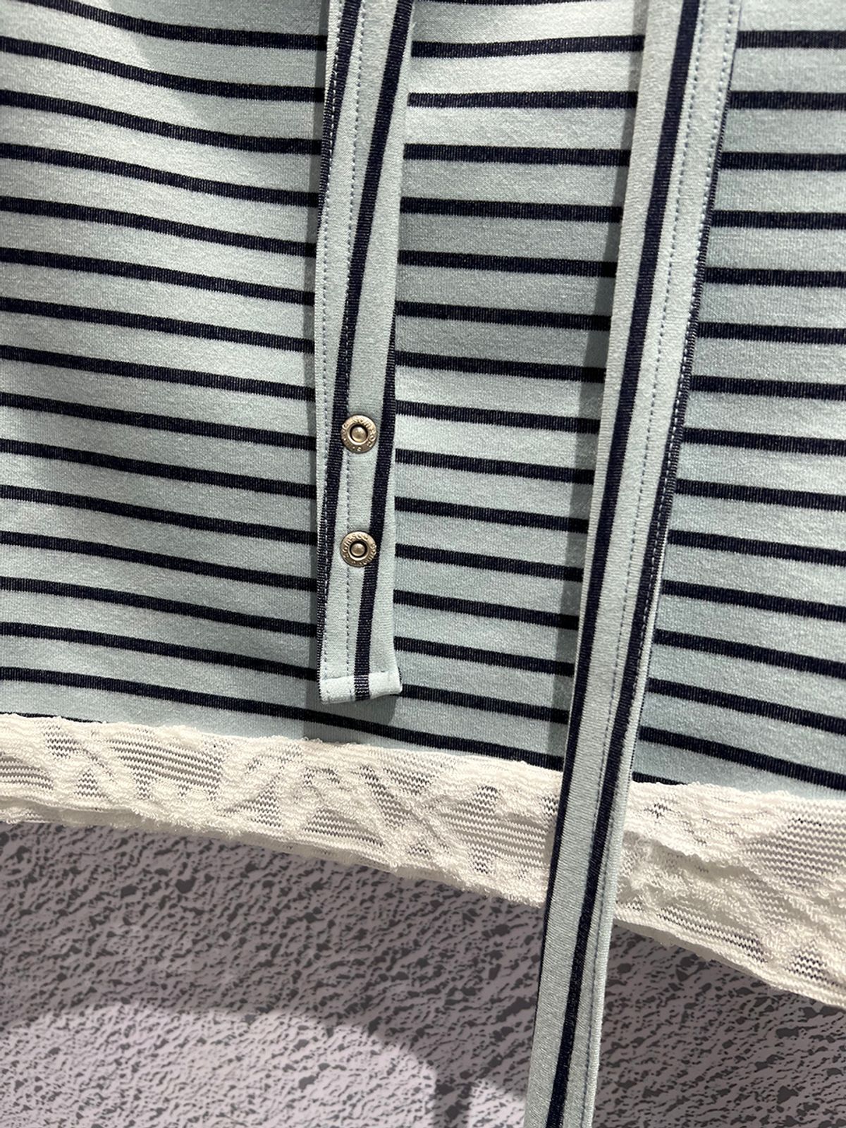 솜속(SOMSOC) SALLY STRIPE SCARF TOP_SKY BLUE