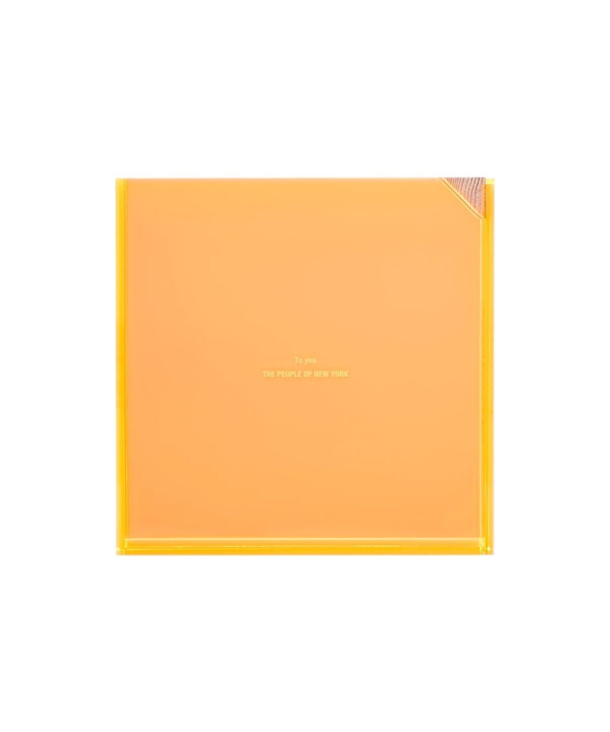 슬론(SLON) 슬론스토어 10주년 ‘preciate ya’ 아크릴 인센스 버너 - 세이프티 오렌지
