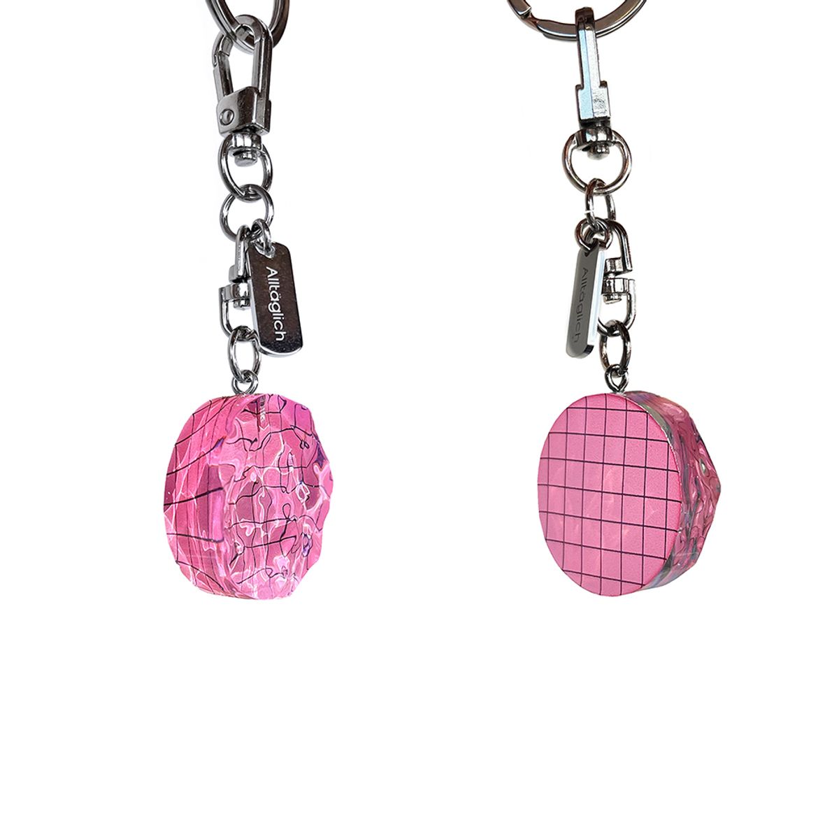알테그리히(ALLTAGLICH) 수영장 키링 Pink swimming pool keyring (hand made) ver.3